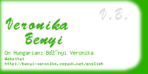 veronika benyi business card